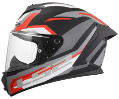 LS2 LS2 FF820 Rapid III Hyper Matt Zwart / Rood / Grijs