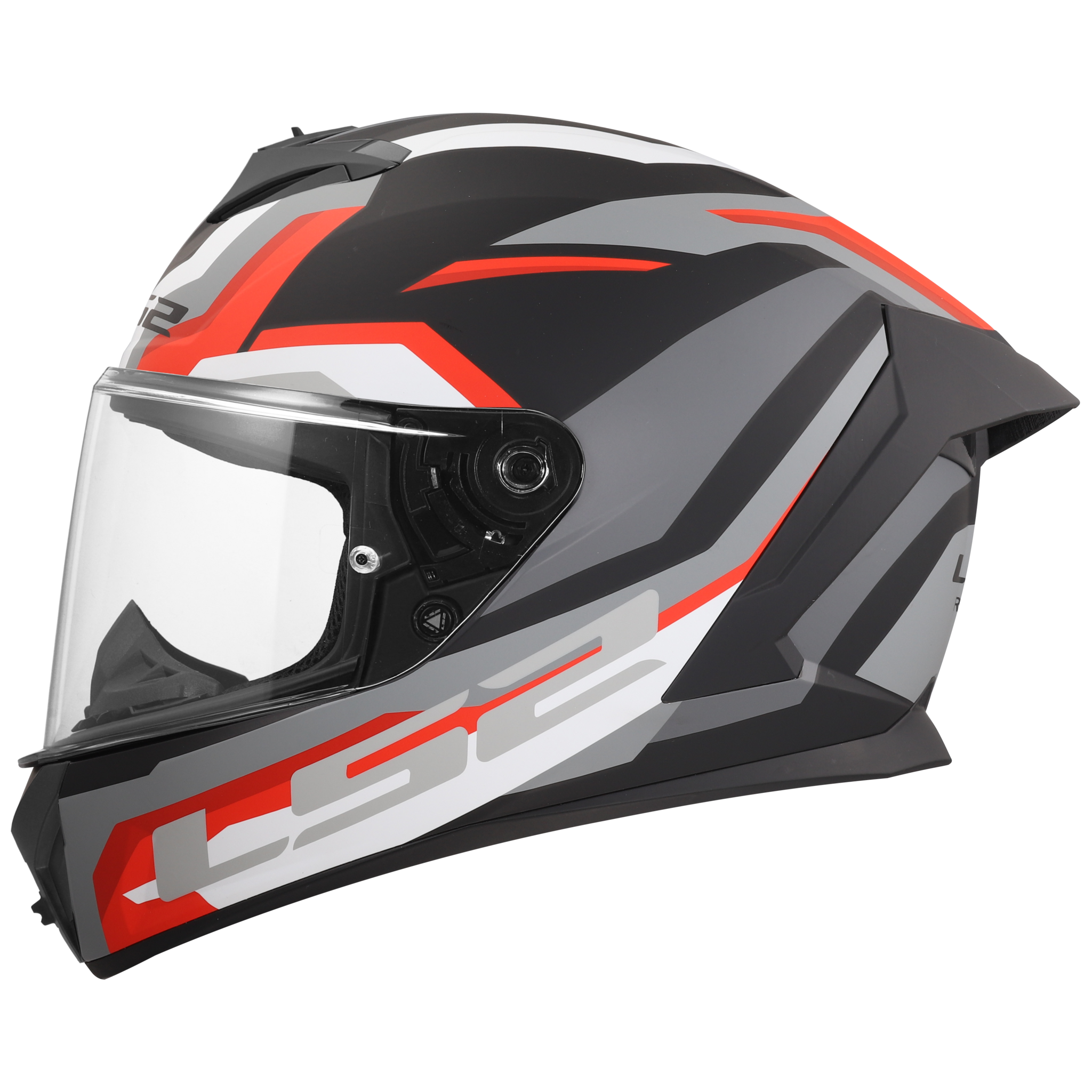 LS2 LS2 FF820 Rapid III Hyper Matt Zwart / Rood / Grijs