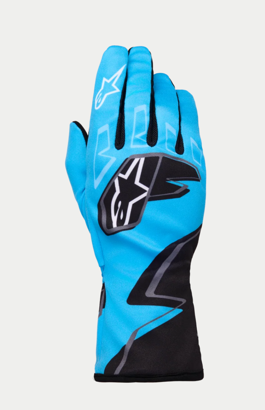 Alpinestars Alpinestars Karthandschoen K-Race Graphic 1 Cyaan / Zwart / Wit