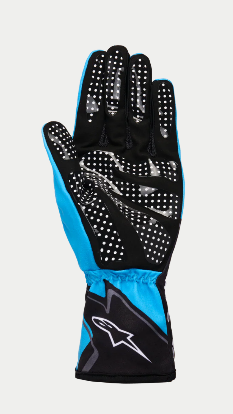 Alpinestars Alpinestars Karthandschoen K-Race Graphic 1 Cyaan / Zwart / Wit