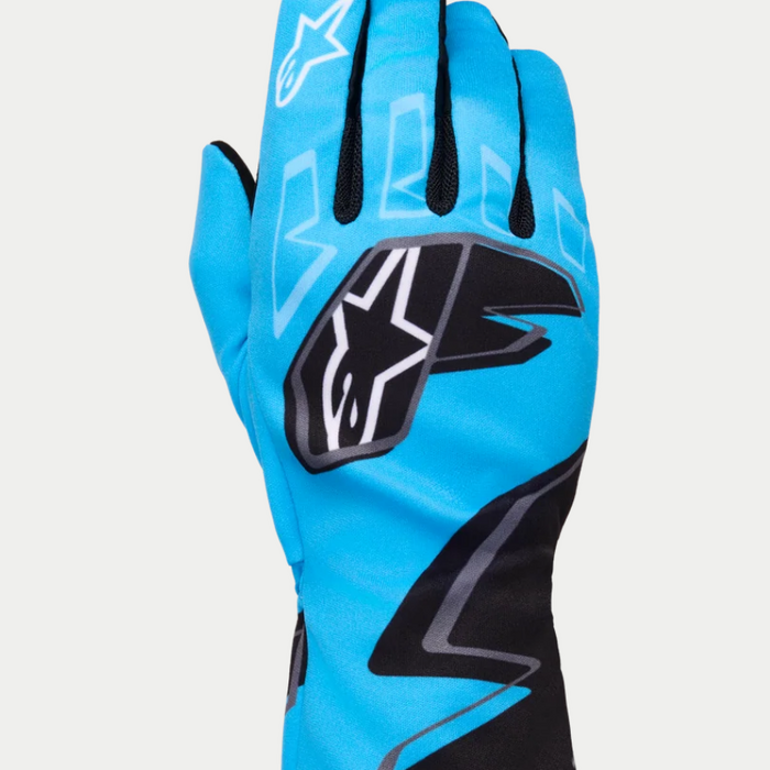 Alpinestars Alpinestars Karthandschoen K-Race Graphic 1 Cyaan / Zwart / Wit