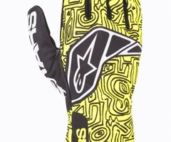 Alpinestars Alpinestars Tech 1-K V2 Vertical  Glove Geel / zwart