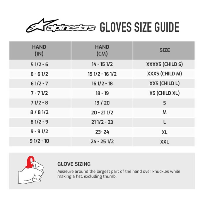 Alpinestars Alpinestars Tech 1-K V2 Vertical Glove Geel / zwart