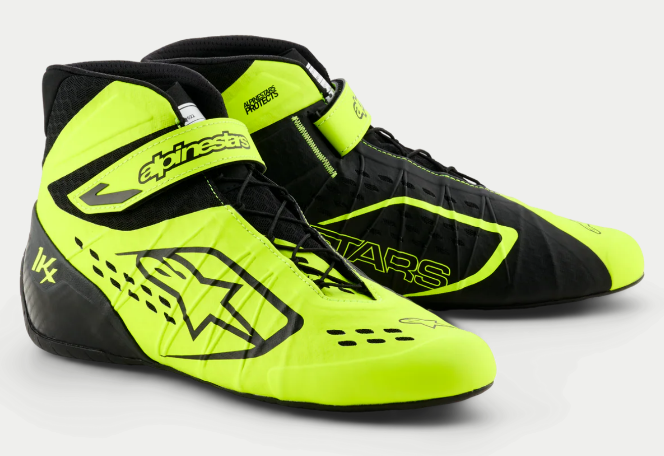 Alpinestars Alpinestars KX V3 Fia gekeurde kart schoenen Fluor geel / Zwart