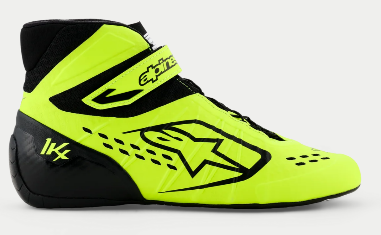 Alpinestars Alpinestars KX V3 Fia gekeurde kart schoenen Fluor geel / Zwart