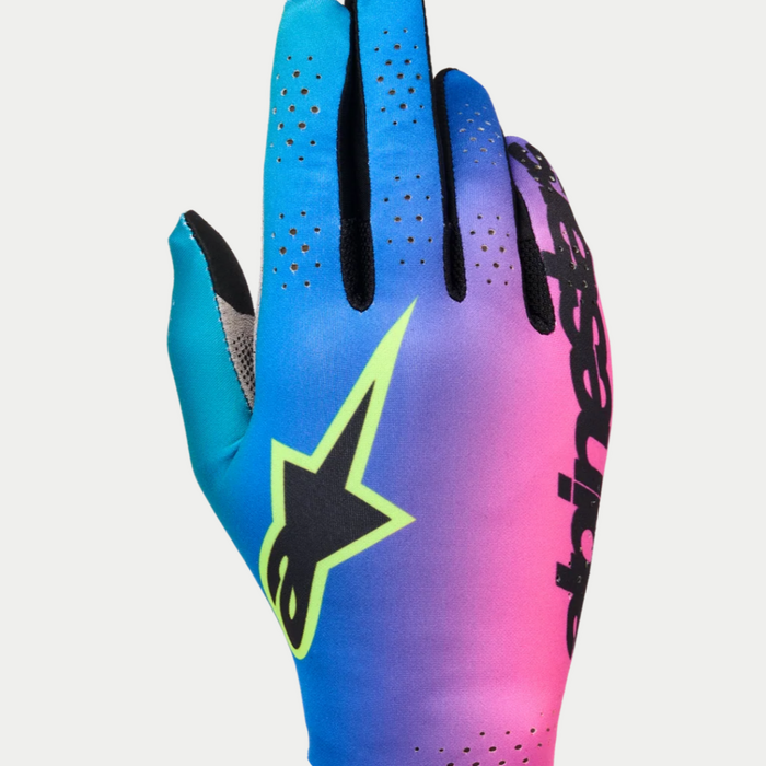 Alpinestars Alpinestars Sim racing handschoenen Graphic 2 Cyaan / Roze / Fluo geel
