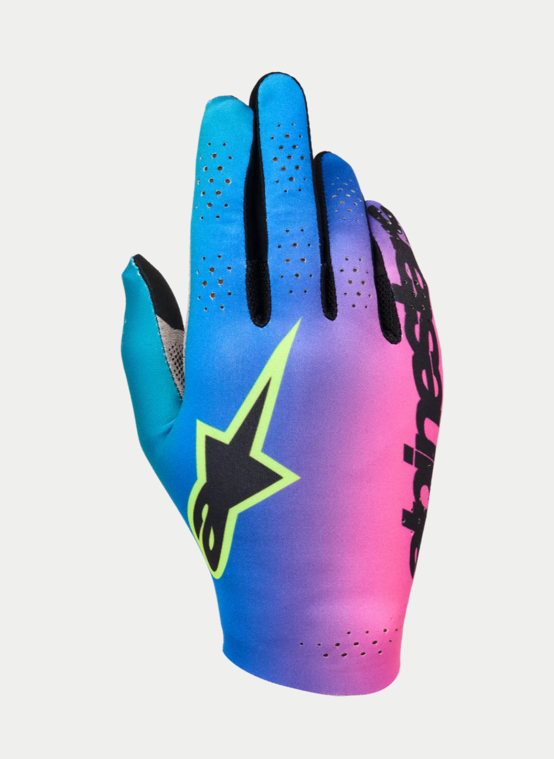 Alpinestars Alpinestars Sim racing handschoenen Graphic 2 Cyaan / Roze / Fluo geel