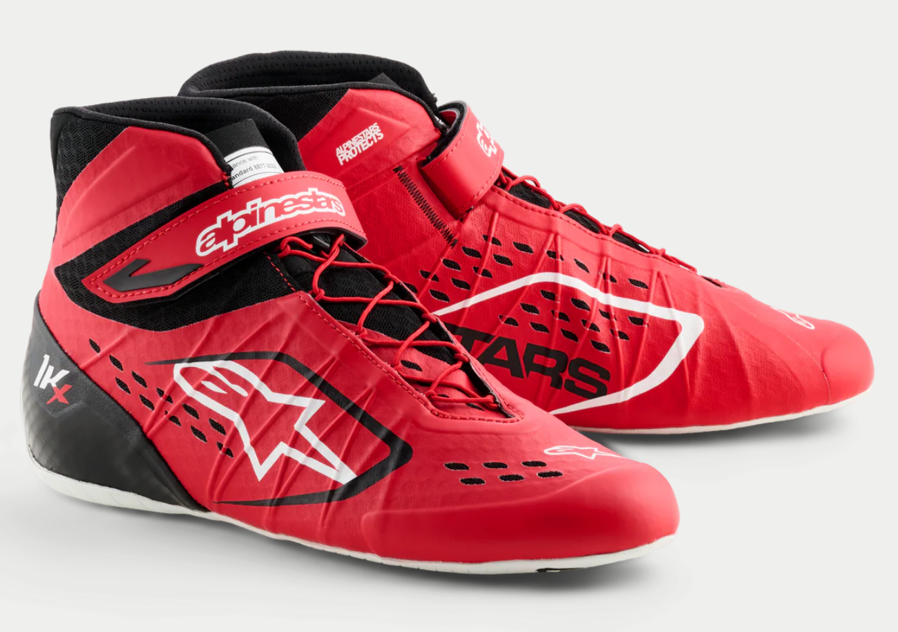 Alpinestars Alpinestars KX V3 Fia gekeurde kart schoenen Rood / Zwart