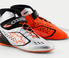 Alpinestars Alpinestars KX V3 Fia gekeurde kart schoenen Oranje / Zilver