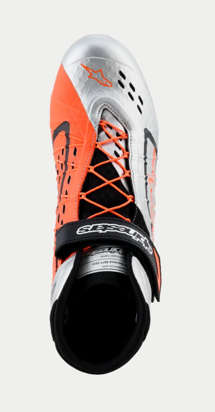 Alpinestars Alpinestars KX V3 Fia gekeurde kart schoenen Oranje / Zilver