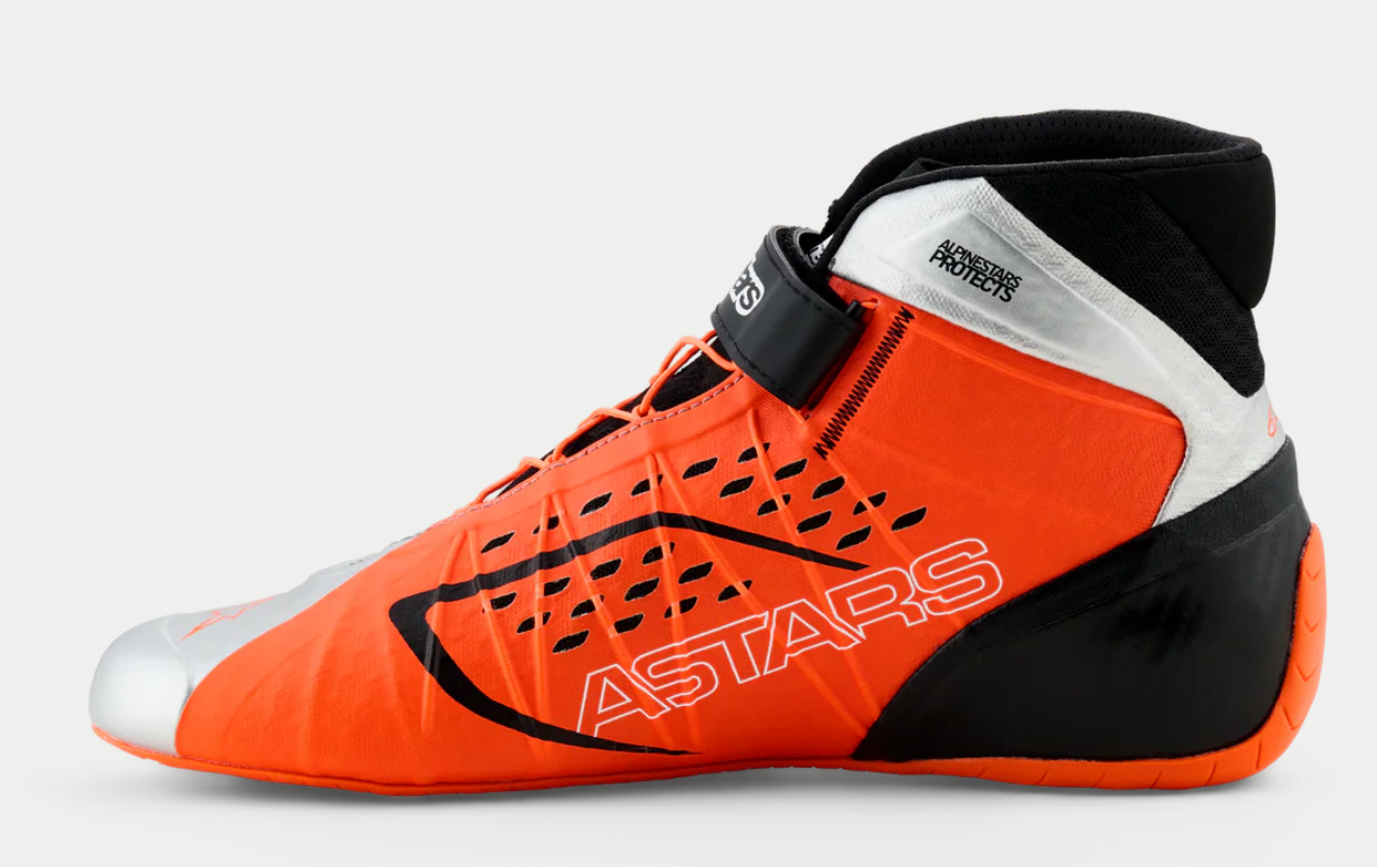 Alpinestars Alpinestars KX V3 Fia gekeurde kart schoenen Oranje / Zilver