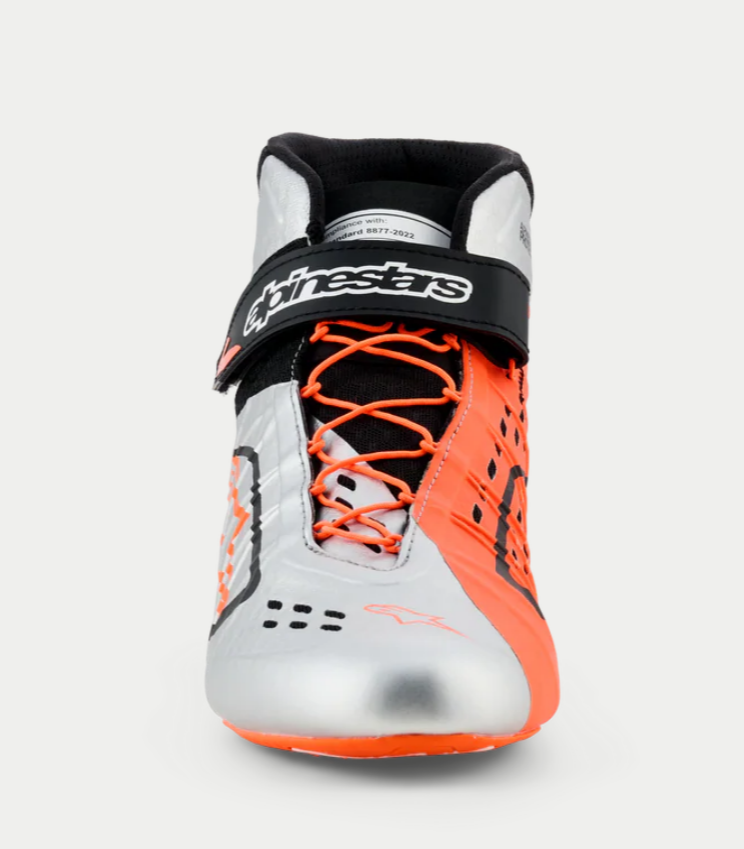 Alpinestars Alpinestars KX V3 Fia gekeurde kart schoenen Oranje / Zilver