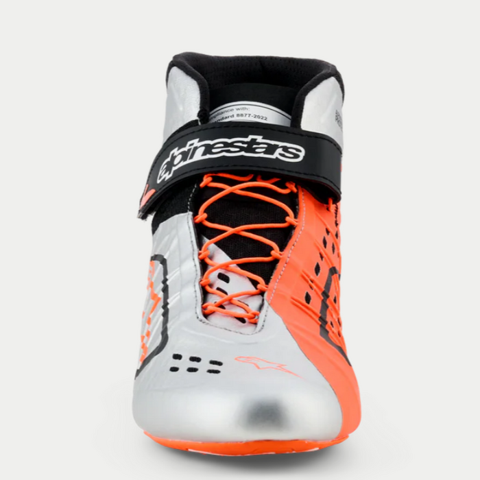 Alpinestars Alpinestars KX V3 Fia gekeurde kart schoenen Oranje / Zilver