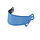 Bell SE07 - 3MM spiegel vizier Blauw smoke anti fog (RS 7)