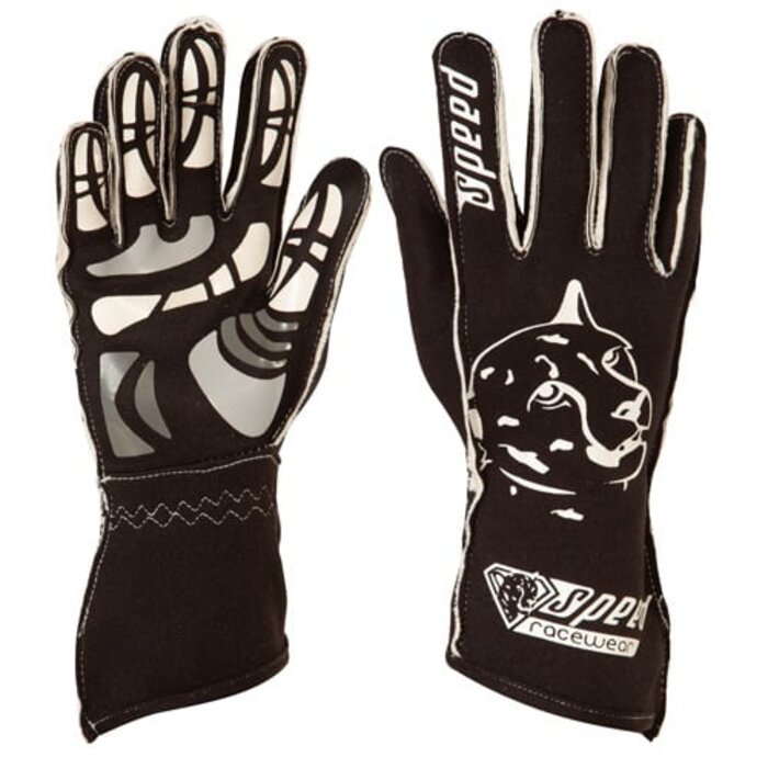 Speed Racewear Speed handschoenen Melbourne G-2 Zwart/wit