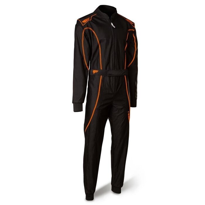 Speed Racewear Speed 2 lagen Overall RS-1 Barcelona zwart/fluor oranje