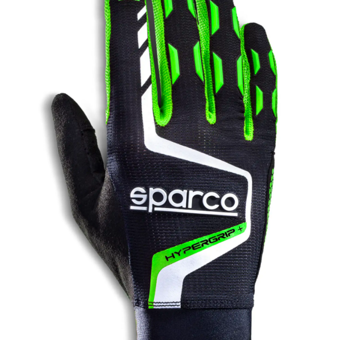Sparco Sparco Sim racing gloves hypergrip + Zwart / Fluor Groen