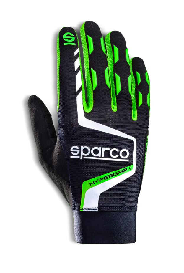 Sparco Sparco Sim racing gloves hypergrip + Zwart / Fluor Groen