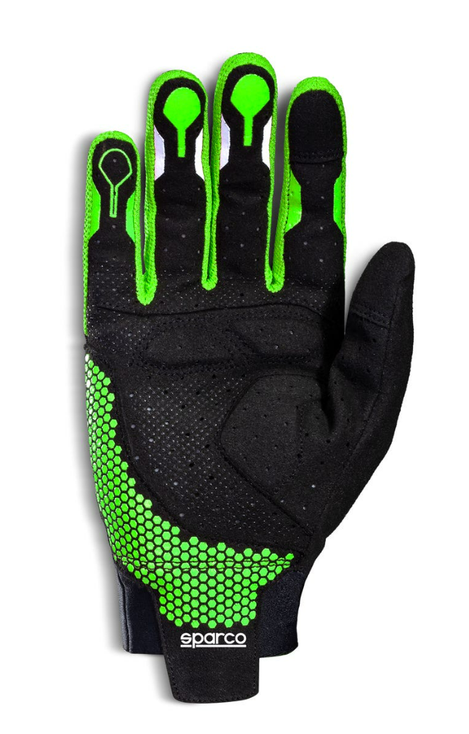 Sparco Sparco Sim racing gloves hypergrip + Zwart / Fluor Groen