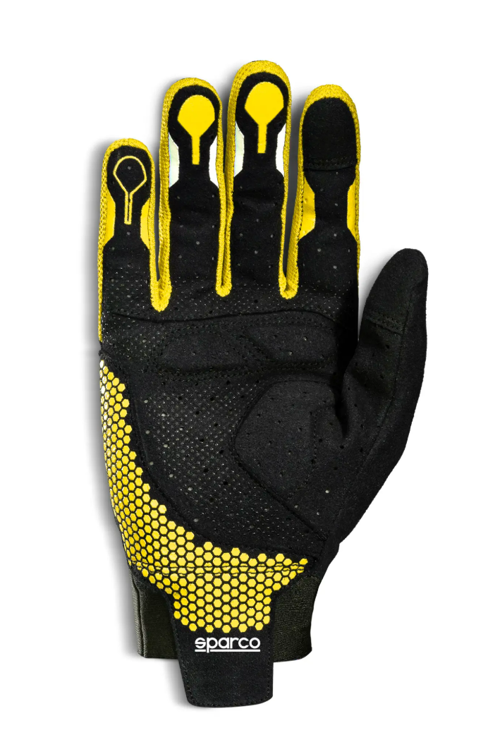 Sparco Sparco Sim racing gloves hypergrip + Zwart / Fluor Geel