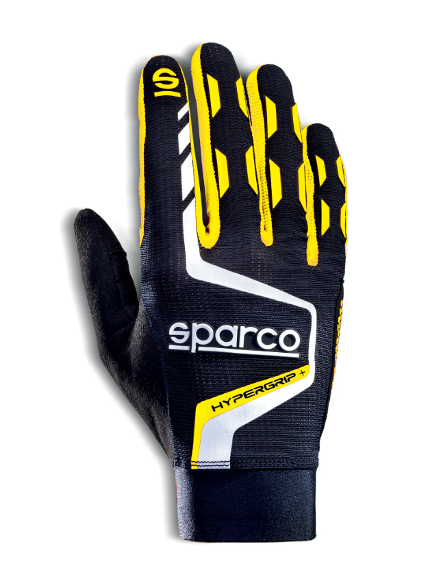 Sparco Sparco Sim racing gloves hypergrip + Zwart / Fluor Geel