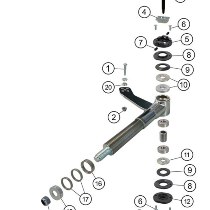 IPK IPK Fusee excenter onderste konische bus M10