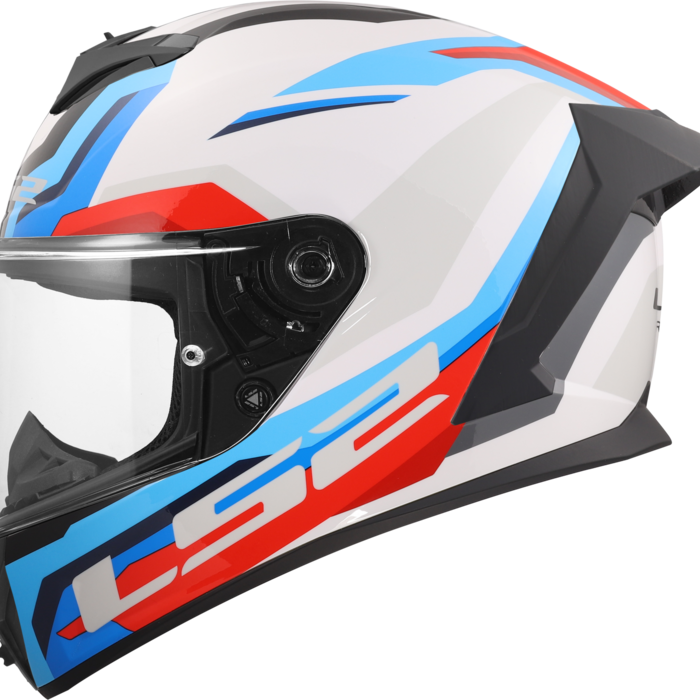 LS2 LS2 FF820 Rapid III Hyper Wit / Blauw / Rood