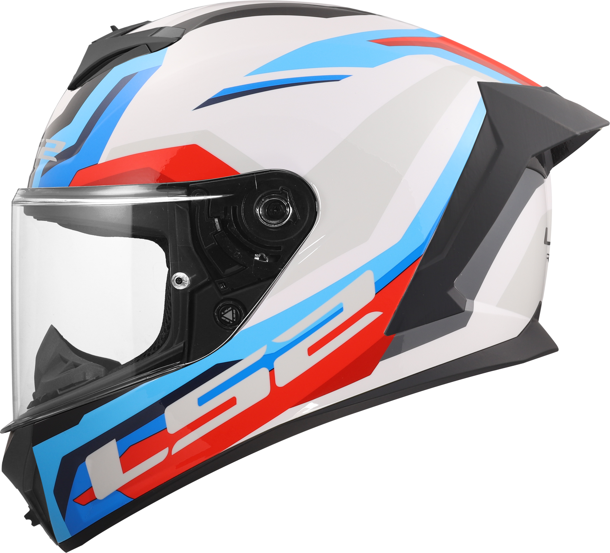 LS2 LS2 FF820 Rapid III Hyper Wit / Blauw / Rood