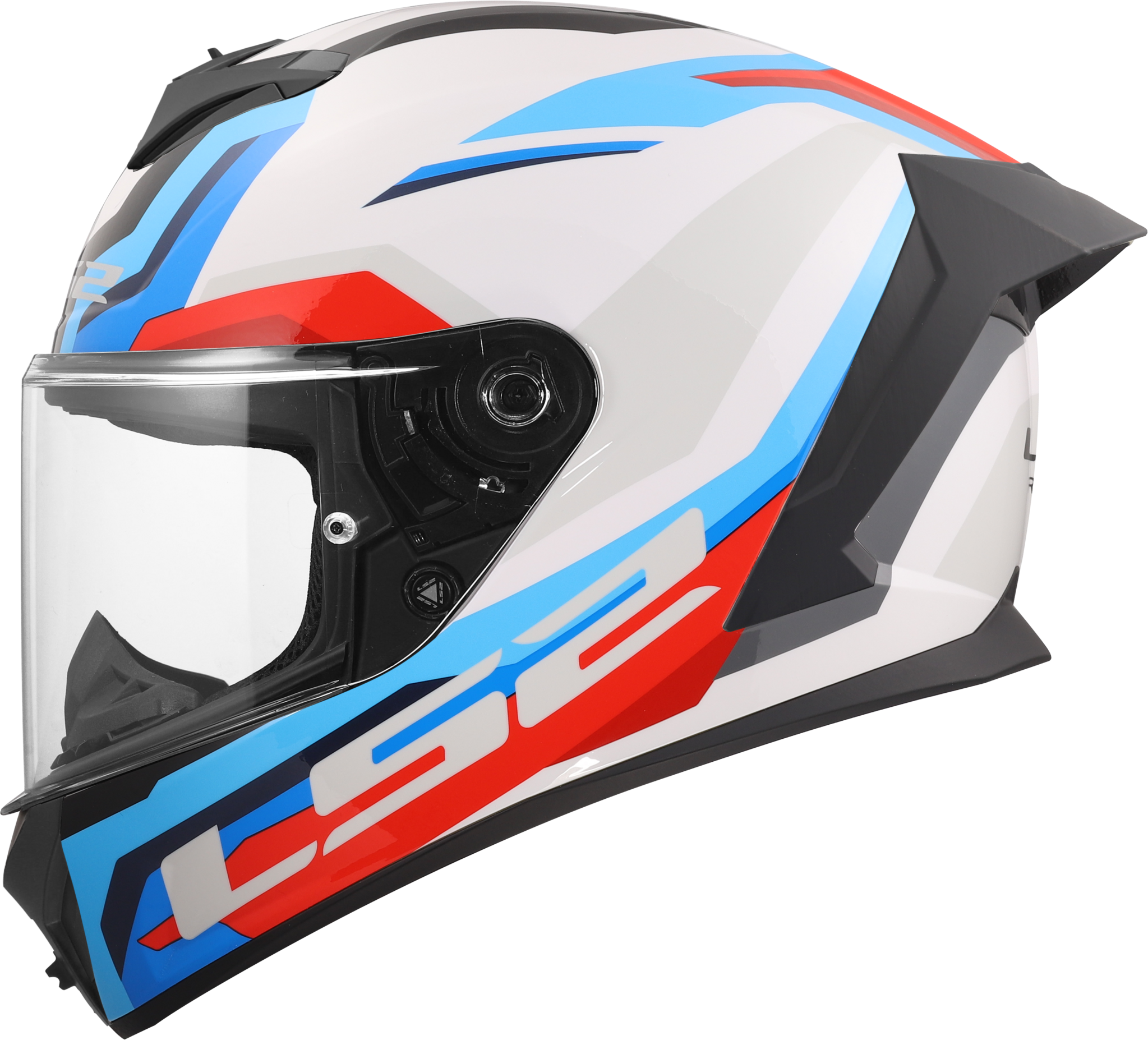 LS2 LS2 FF820 Rapid III Hyper Wit / Blauw / Rood