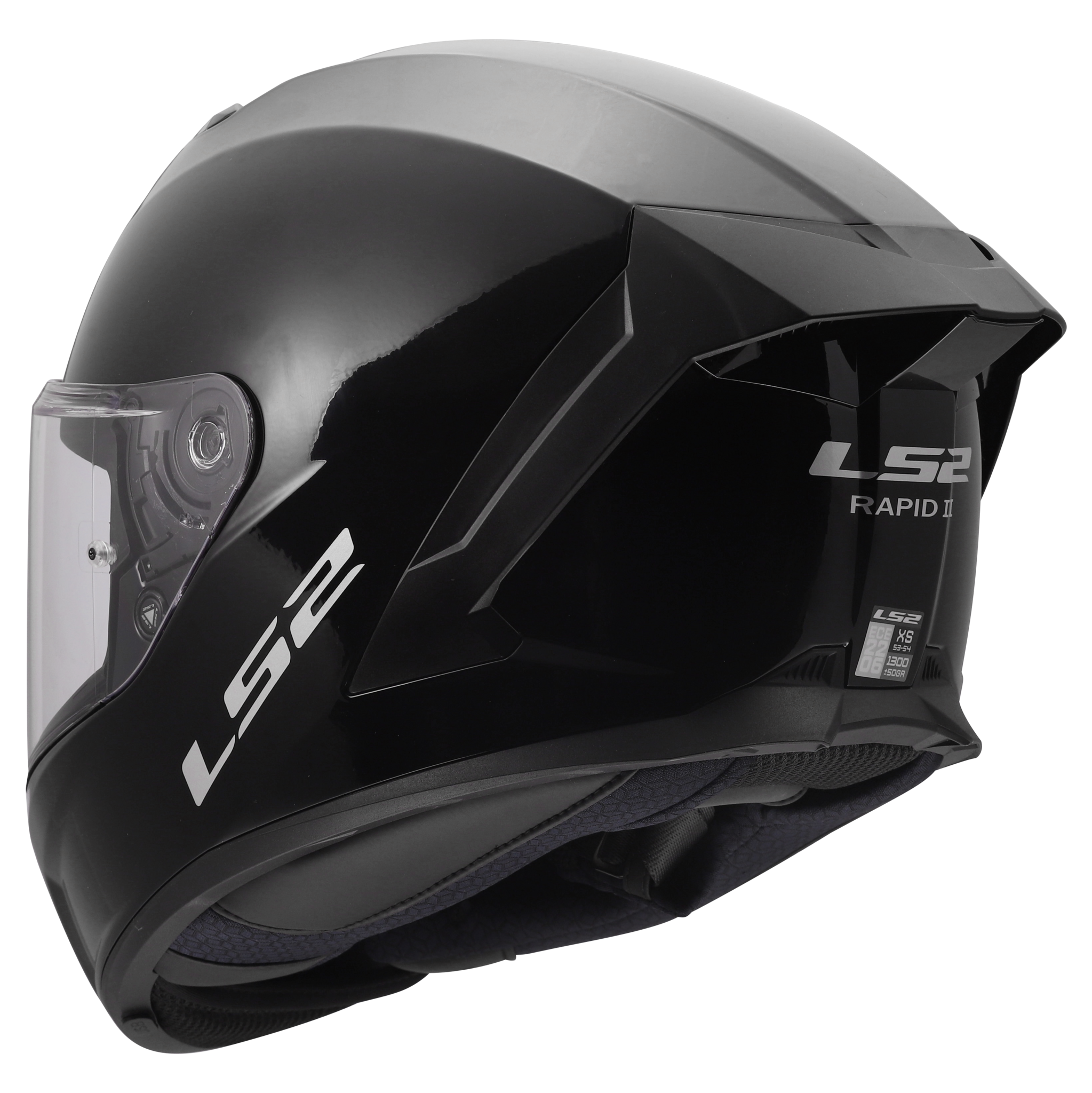 LS2 LS2 FF820 Rapid III Solid Glans Zwart