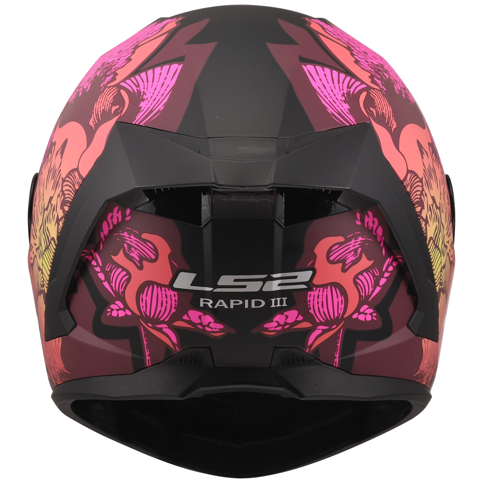LS2 LS2 FF820 Rapid III Poppies zwart / Roze