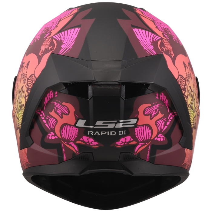 LS2 LS2 FF820 Rapid III Poppies zwart / Roze