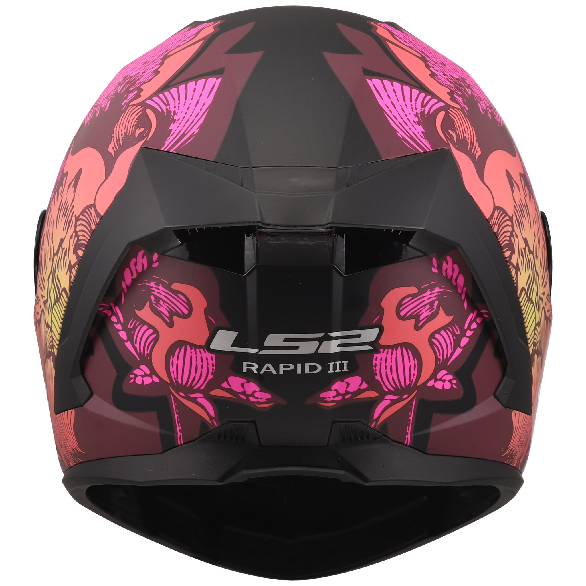 LS2 LS2 FF820 Rapid III Poppies zwart / Roze