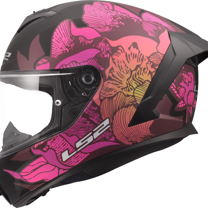 LS2 LS2 FF820 Rapid III Poppies zwart / Roze