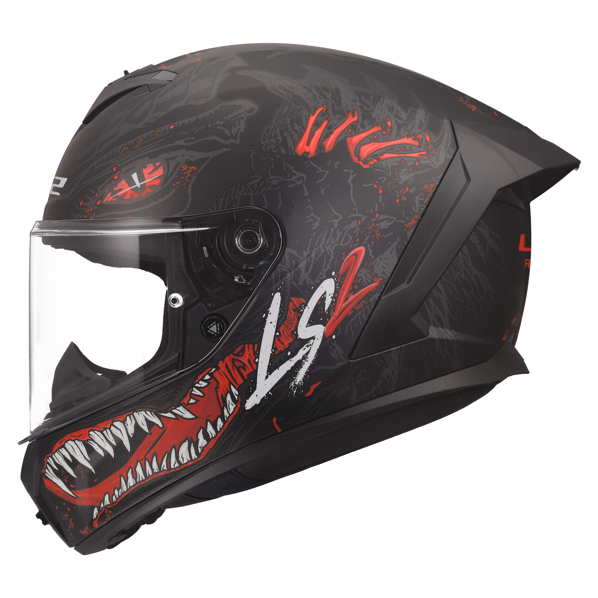 LS2 LS2 FF820 Rapid III Kaiju Matt zwart / Rood