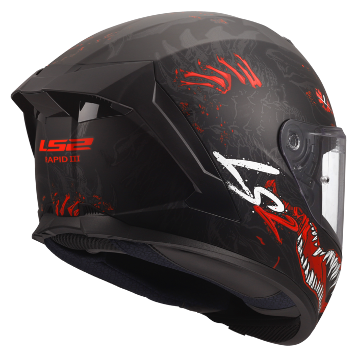 LS2 LS2 FF820 Rapid III Kaiju Matt zwart / Rood