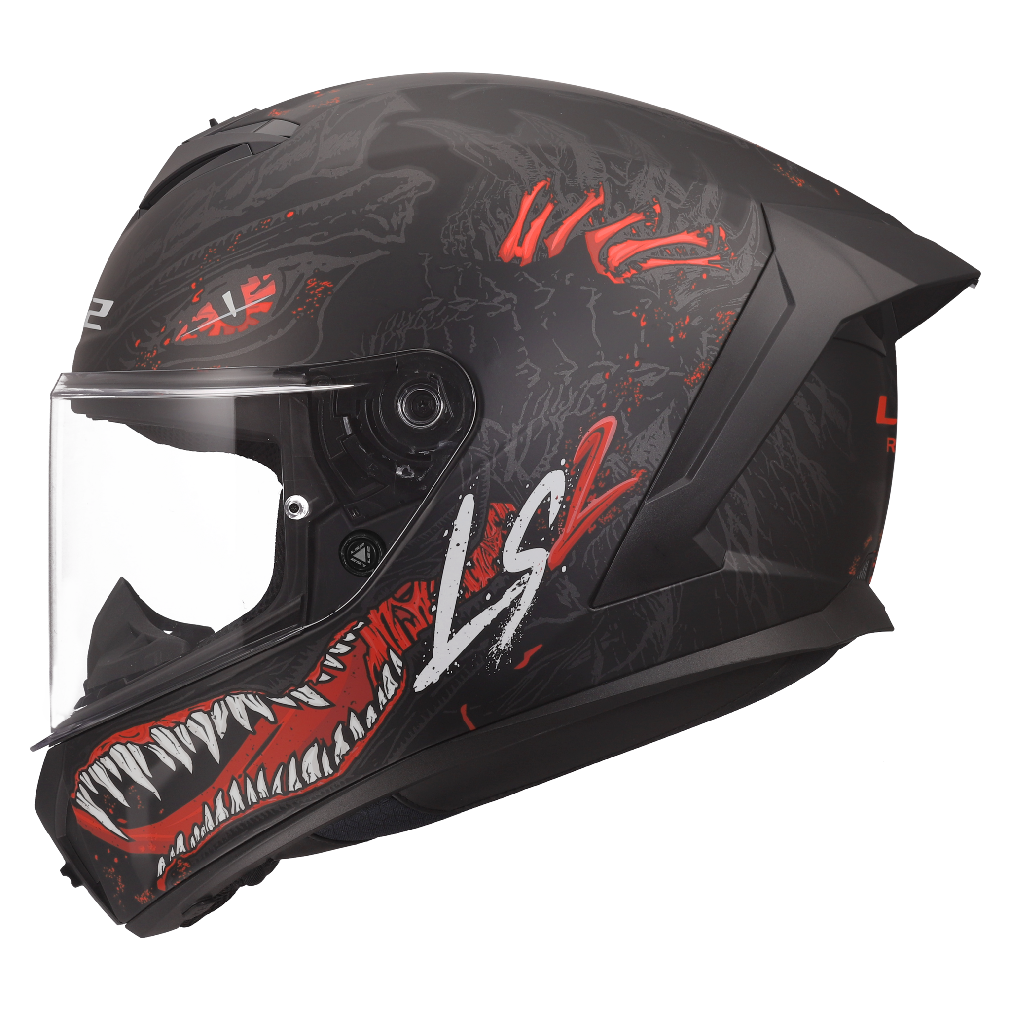 LS2 LS2 FF820 Rapid III Kaiju Matt zwart / Rood