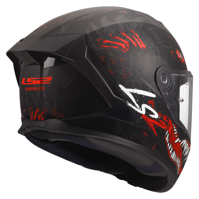 LS2 LS2 FF820 Rapid III Kaiju Matt zwart / Rood