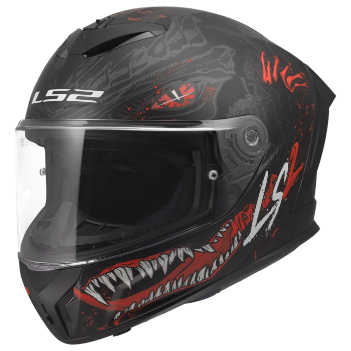 LS2 LS2 FF820 Rapid III Kaiju Matt zwart / Rood
