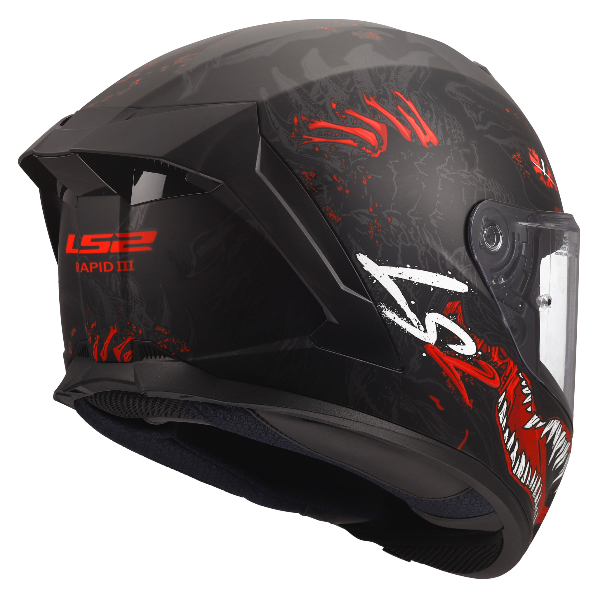 LS2 LS2 FF820 Rapid III Kaiju Matt zwart / Rood