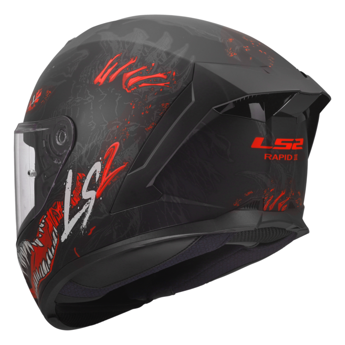 LS2 LS2 FF820 Rapid III Kaiju Matt zwart / Rood