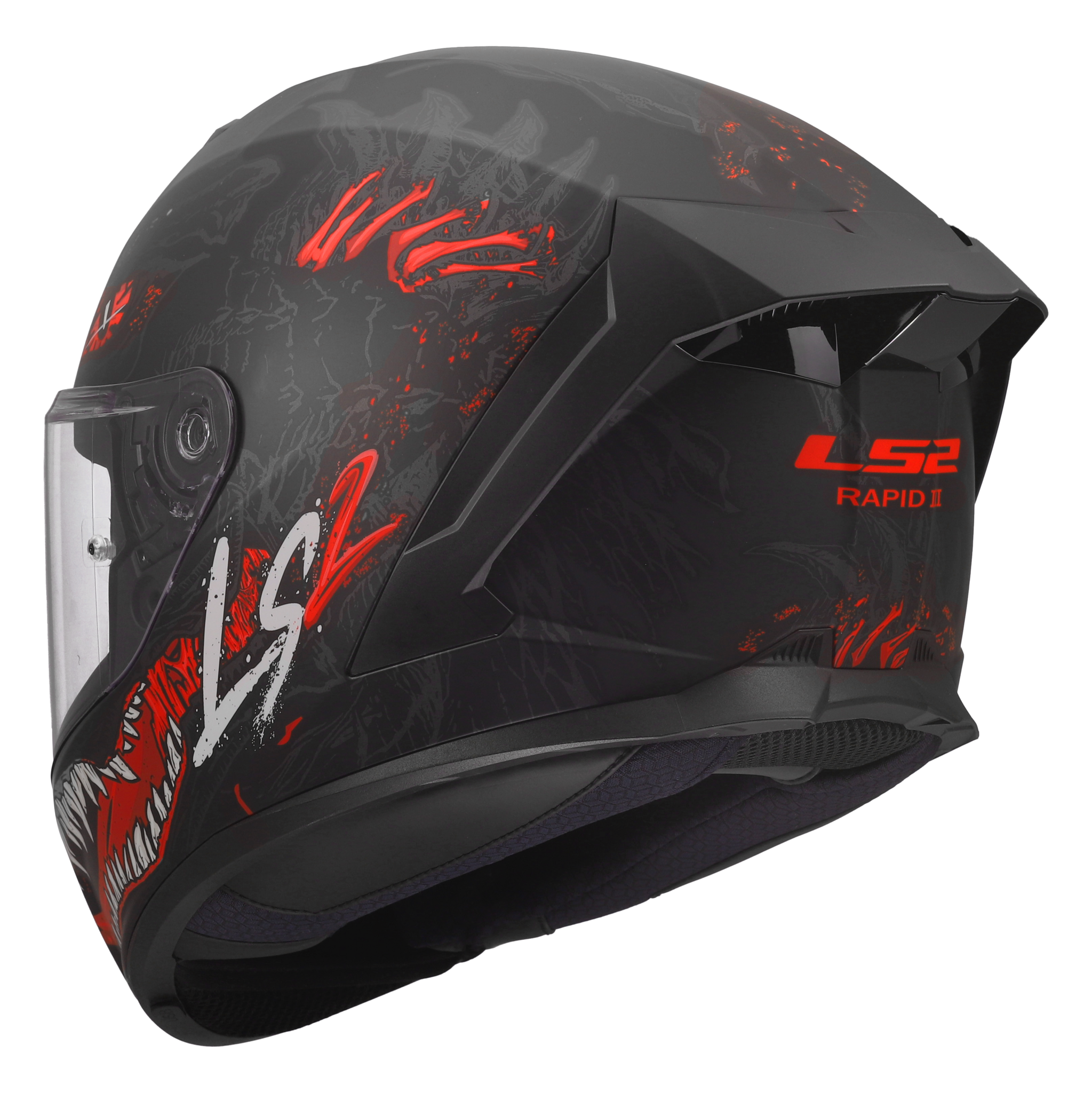 LS2 LS2 FF820 Rapid III Kaiju Matt zwart / Rood