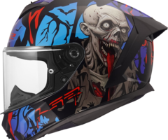LS2 LS2 FF820 Rapid III Zombie zwart / Rood / Blauw