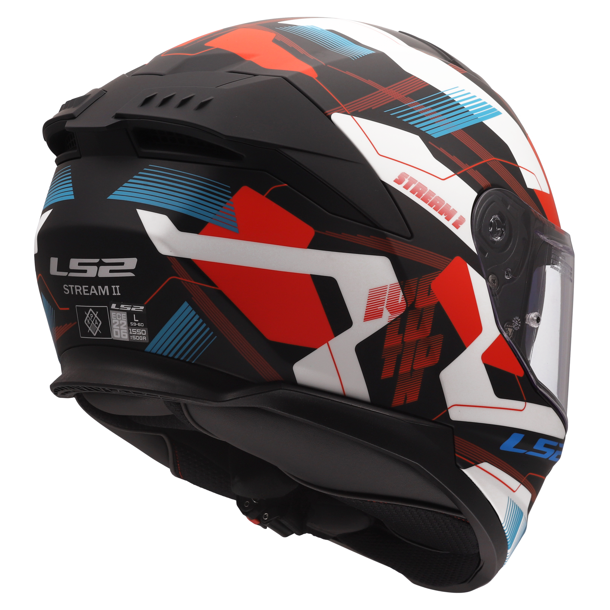 LS2 LS2 FF808 Stream II Mika Wit / Blauw / Rood