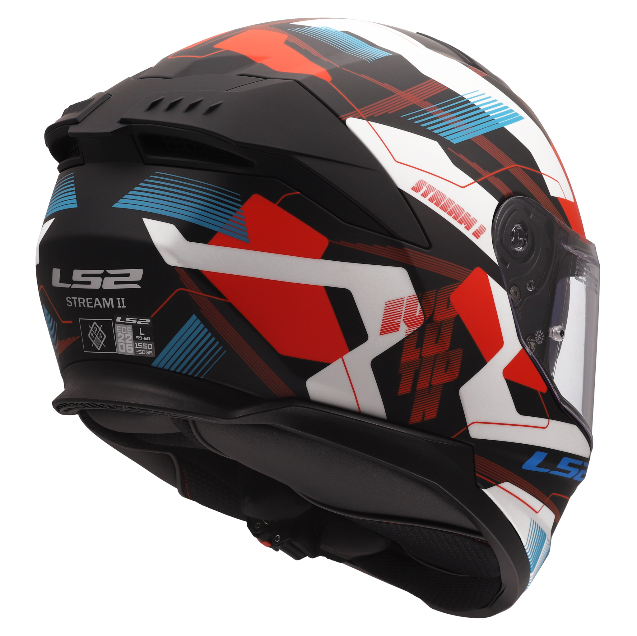 LS2 LS2 FF808 Stream II Mika Wit / Blauw / Rood