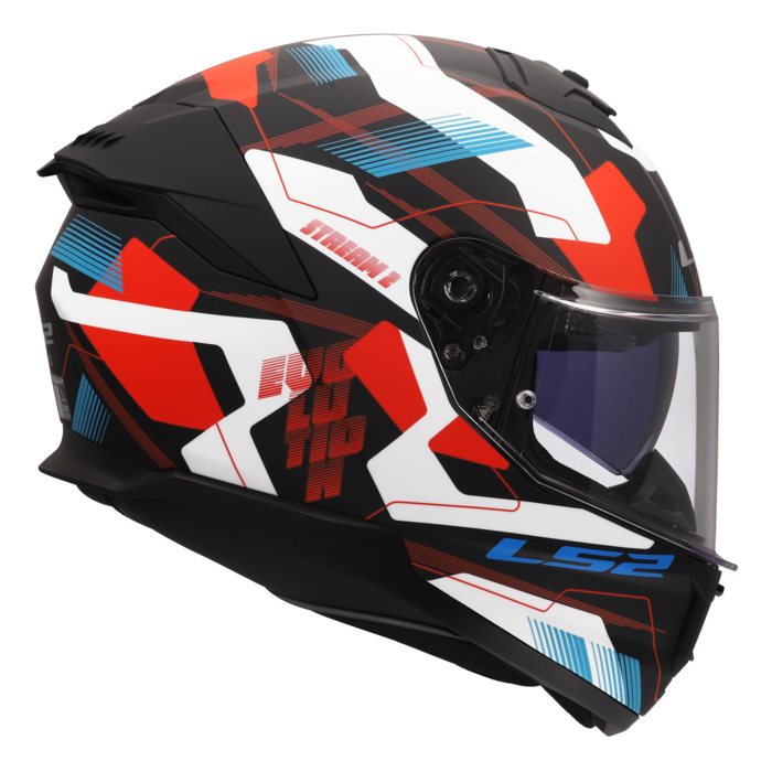 LS2 LS2 FF808 Stream II Mika Wit / Blauw / Rood