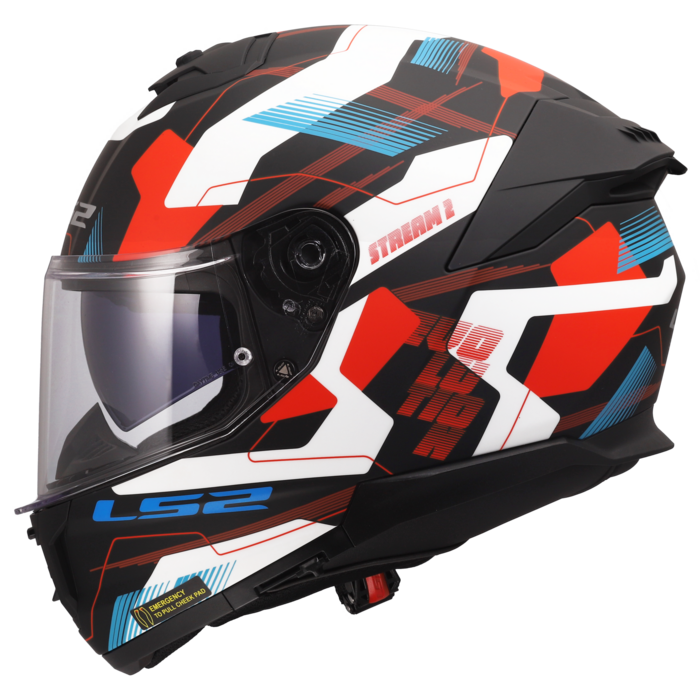 LS2 LS2 FF808 Stream II Mika Wit / Blauw / Rood