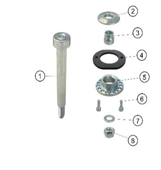 IPK IPK Fusee excenter onderste plaat (Dark edition)