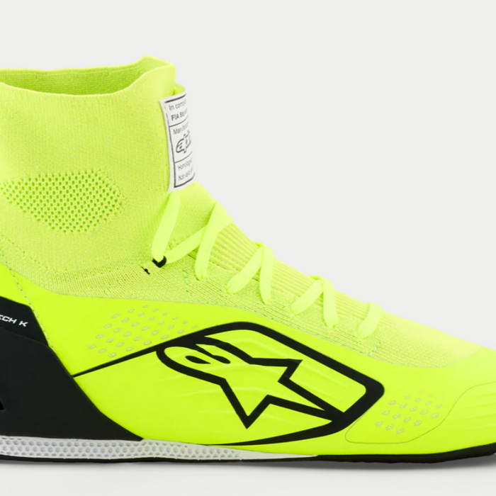 Alpinestars Alpinestars Supertech K Fia kartschoenen Fluor Geel / Zwart
