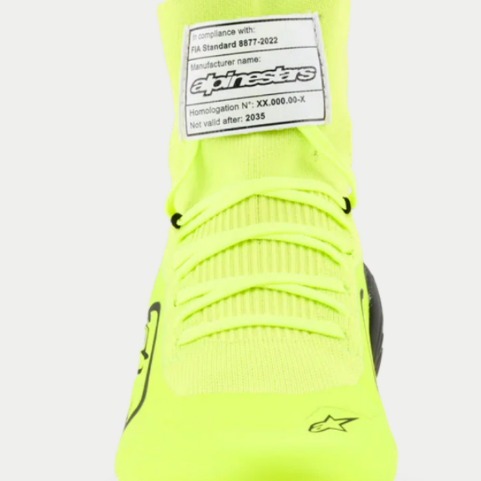 Alpinestars Alpinestars Supertech K Fia kartschoenen Fluor Geel / Zwart